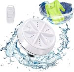 Portable Ultrasonic Washing Machine, 4 Modes, Mini Turbo Washer, with Usb Power and Bottom Suction Cup Turbo Sanitizer Washing Machine, for Home, Business, - Image 9