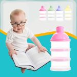 Tawakkal Mart Portable Milk Powder Formula Dispenser Food Container Storage Feeding Box For Baby Kids Toddler Three Grid Baby Food Storage Box - Image 3