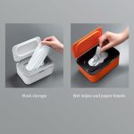 Wipes Dispenser, Wet and Dry Tissue Box with Lid Sealed Storage Box Multifunctional Desktop Organizer Mask Storage Case Facial Tissue Dispenser Box for Home Living Room Kitchen Bathroom Office