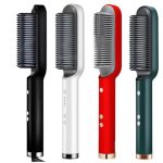 Electric Professional Hair Straightening Brush For Girls/ Women - Quick Heat, Auto Shut Off