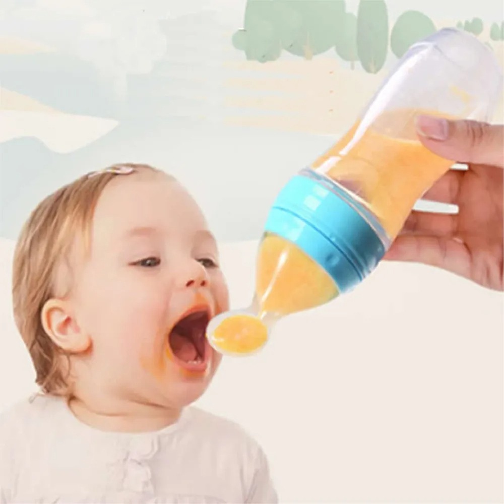 imgi_69_38b9301d726edf430a2ee91f2ce829e1 Little Crown Baby Silicone Squeeze Feeding Bottle With Spoon Food Rice Cereal Feeder 90MLBaby Silicone Squeeze Feeding Bottle With Spoon Food Rice Cereal Feeder 90ML - Image 1