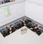Dazzin - 2pcs Kitchen Runner Mat Non Slip Super absorbent Bedroom Long Bedside Area Rug Soft Washable Carpet Bathroom Entrance Doormat - Image 9