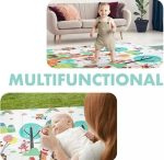 Baby Play Mat, Large Baby Crawling Mat Foam Reversible,Baby Care Playmat for Infants, Toddlers, Kids Indoor Outdoor Use (4feet x 6Feet) - Image 7