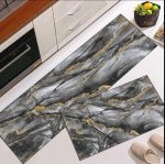 2pcs Kitchen Runner Mat Non Slip Super absorbent Bedroom Long Bedside Area Rug Soft Washable Carpet Bathroom Entrance Doormat