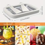 Ice Cream Machine, Rolling Ice Maker, Yogurt Stir Fry Machine, Dessert Tray, No Electricity Required, Suitable for DIY Frozen Snacks, Easy to Make Soft Ice Cream, Ice Cream, Frozen Yogurt, Small Household Stir Fry Ice Tray - Image 3