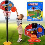Kids Outdoor Toys Basket Enfant Funny Adjustable Basketball Stand Super Sport Set Child Toy Ball with Inflator Pump - 115cm - Image 7