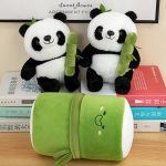 Bamboo Panda Plush Dolls Toy Soft Stuffed Plush Pillow Toys Birthday Gift Maoxiu - Image 3