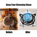 10-Pack Aluminum Foil Stove Burner Covers – Thick Protective Liners & Clean Mats for Gas/Electric Cooktops