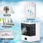Mini Portable Air Cooler, Personal Space Cooler Easy to fill water and mood led light portable Air Conditioner Device Cool Space like Home Office (Style 2) Air Conditioner Portable USB Main Fan Cooler Humidifier Purifier Chiller Desktop - Just Ad - Image 4