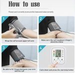 Digital Blood Pressure Monitor Upper Arm Automatic BP Machine with Large LCD Display, Voice Function, USB Rechargeable & Memory – Home Use for Adults & Seniors - Image 5