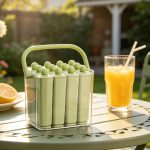 Long Ice Bar Mold Reusable Silicone Popsicle Ice Pop Maker with Storage Tray - Image 7