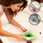 Magnetic Corner Sink Strainer Kitchen Drain Basket Waste Filter Holder Space Saver - Image 6