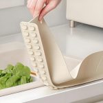 Flexible Silicone Kitchen Sink Splash Guard - Water Draining Mat - Image 7