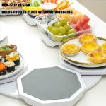 ZEEN HUB - Rotating Plate Tray – Expandable 360° Rotating Table Serving Tray – Portable Lazy Susan Organizer for Rectangular & Oblong Dining Tables, Family Gatherings & Parties - Image 4