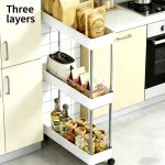 Slim Storage Cart with Slide Out Shelves, Rolling Bathroom, Kitchen, or Laundry Organizer with Wheels - Image 4