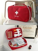 Travel Pharmacy Medicine Bag | Empty First Aid Bag | Large Portable Medicine Storage Box for Home & Travel