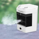 Mini Portable Air Cooler, Personal Space Cooler Easy to fill water and mood led light portable Air Conditioner Device Cool Space like Home Office (Style 2) Air Conditioner Portable USB Main Fan Cooler Humidifier Purifier Chiller Desktop - Just Ad - Image 3