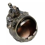 Retro Windproof Ashtray with Lid Zinc Alloy Elephant Styling - Image 7