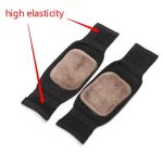 Thick Warm Woolen Blend Thermal Kneepad Leg Guard Cashmere Knee Protector Windproof Coldproof Leg Warmers for Women, Men KneeCap Leg Sleeves, - Image 4