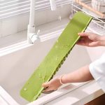 Flexible Silicone Kitchen Sink Splash Guard - Water Draining Mat - Image 6
