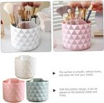 lipstick kit desk top shelf stand Brush Organizer cosmetics organizer Desktop Pen Holders Make Up Organizer rotating desktop makeup organizer pp makeup brush student - Image 3