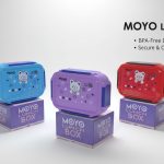 MOYO Kids Cartoon Lunch Box | Stainless Steel Inner Tray | Leakproof, Durable & BPA-Free | Cute Bear Design for Boys & Girls | Perfect for School, Travel & Picnic | Multi-Color Food Storage Box