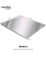 Food grade stainless steel cutting board/chopping board/CounterTop. No Microplastic. No Smell. perfect for dough kneading, for cutting fruits vegetables, cutting board,Meat, Fish (Collect free shipping voucher then place your order) - Image 7