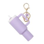 Cute Mini Tumbler Keychain Flowers Pendant Accessories For Cute Cup Key Charms For Women Girls Purse Handbag Backpack Cherry Super Store - Image 6