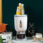 Automatic Rice Dispenser With Measuring Cup Large Capacity Grain And Rice Storage Container Airtight Dry Food Dispenser Box For Kitchen Household Smart Food Organizer Bucket - Image 5