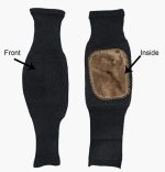 Thick Warm Woolen Blend Thermal Kneepad Leg Guard Cashmere Knee Protector Windproof Coldproof Leg Warmers for Women, Men KneeCap Leg Sleeves, - Image 5