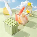 Long Ice Bar Mold Reusable Silicone Popsicle Ice Pop Maker with Storage Tray - Image 5