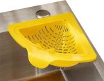 Magnetic Corner Sink Strainer Kitchen Drain Basket Waste Filter Holder Space Saver - Image 7