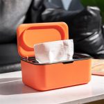 Wipes Dispenser, Wet and Dry Tissue Box with Lid Sealed Storage Box Multifunctional Desktop Organizer Mask Storage Case Facial Tissue Dispenser Box for Home Living Room Kitchen Bathroom Office
