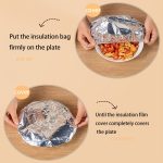 10pcs Food-Grade Aluminum Foil Insulation Covers - Heat-Resistant, Insect & Dust Proof Dome Lid for Hot/Cold Food,, BBQ, Catering - Reusable Kitchen & Dining Table Preservation Wrap (Compatible with Trays, Plates, Bowls) - Image 4