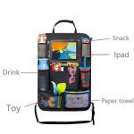 Car Backseat Organizer with Touch Screen Tablet Holder + 9 Storage Pockets Kick Mats Car Seat Back Protectors - Image 8