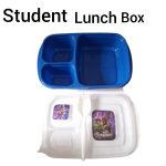 Student Large Lunch Box | 3 Compartment Plastic Tiffin Box for School & Office Use | Leak-Proof & Durable Student Lunchbox for Boys & Girls | BPA-Free Reusable Lunch Box for Kids | Eco-Friendly Plastic Lunch Box with Compartments | - Image 7