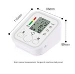 Digital Blood Pressure Monitor Upper Arm Automatic BP Machine with Large LCD Display, Voice Function, USB Rechargeable & Memory – Home Use for Adults & Seniors - Image 8