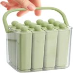 Long Ice Bar Mold Reusable Silicone Popsicle Ice Pop Maker with Storage Tray - Image 4