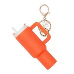 Cute Mini Tumbler Keychain Flowers Pendant Accessories For Cute Cup Key Charms For Women Girls Purse Handbag Backpack Cherry Super Store - Image 7