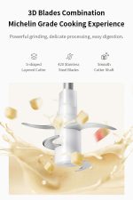 Osaka Multifunctional Electric Food Processor – Baby Food Chopper, Vegetables & Meat Chopper, Fast Fruit Blender 4 Blade Stainless Steel, Juice & Shake Maker Chopper Machine – Premium Kitchen Appliance Kitchen Accessories for Home – Shopee Pakistan - Image 4