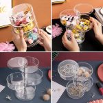 Jewelry Collection Box Transparent Multi-Layer Rotating Desktop Collection dust-Proof Finishing Makeup Box Rack Make-up Rack Transparent - Image 9
