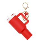 Cute Mini Tumbler Keychain Flowers Pendant Accessories For Cute Cup Key Charms For Women Girls Purse Handbag Backpack Cherry Super Store - Image 8