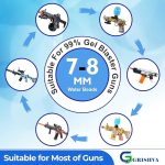 Water Absorbent Crystal Beads Gel ball Refill Ammo For Toygun Size 7-8mm Compatible with Gel Ball Blaster - Image 5