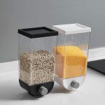Wall Mounted Rice & Pulses Dispenser | Rice, Pulses Dispenser - 1.5 Kg - 1 Piece, Wall Mounted Cereal Dispenser, Kitchen Food Storage Box High Quality | Wall Mounted Rice & Pulses Dispenser 1 piece high quality wall-mounted dry food dispenser. - Image 2