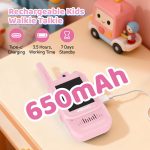 For Kids Rechargeable Video Walkie Talkie with Camera 480 pixel for Kids Rechargeable Video - Image 3