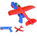 Airplane Launcher Toy Bubble Catapult Airplane Toy One Click Ejection Model Foam Airplane with big size Glider Airplane Launcher Best birthday Gifts For Boys Outdoor Sport Toys / Foam Airplane Toy Children Outdoor Game Bubble - Image 8