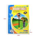 Kids Outdoor Toys Basket Enfant Funny Adjustable Basketball Stand Super Sport Set Child Toy Ball with Inflator Pump - 115cm - Image 6