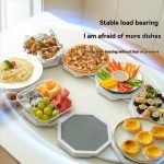 ZEEN HUB - Rotating Plate Tray – Expandable 360° Rotating Table Serving Tray – Portable Lazy Susan Organizer for Rectangular & Oblong Dining Tables, Family Gatherings & Parties - Image 8