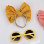 2pcs/set Baby Sunglasses Headband Set Fashion Newborn Flower Design Glasses Bowknot Headwear - Image 7