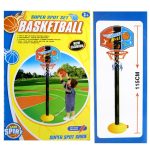 Kids Outdoor Toys Basket Enfant Funny Adjustable Basketball Stand Super Sport Set Child Toy Ball with Inflator Pump - 115cm - Image 3